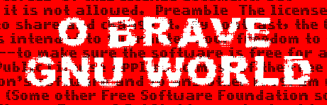 Brave GNU world